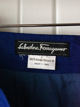 Salvatore Ferragamo Cobalt Blue Pencil Skirt Medium - We Thieves