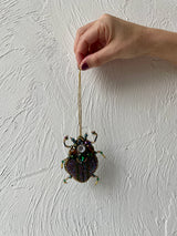 Beaded Beetle Ornament