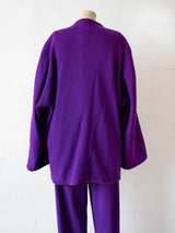 Vintage 1980s Adam Beal Reversible Purple/Green Wool Jacket M/L - We Thieves