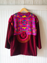 Vintage Mexican Handwoven Velvet Jacket Medium - We Thieves