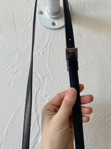 Vintage Bvlgari Black Nylon and Leather Shoulder Bag