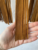 Vintage Made in Spain Suede Fringe Vest S