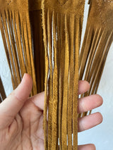 Vintage Made in Spain Suede Fringe Vest S