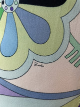 Vintage Emilio Pucci Floral Silk Jersey Knit Dress S