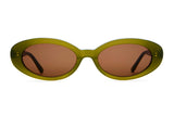 Sweet Leaf Olive Frame - Amber Lens