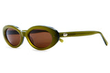 Sweet Leaf Olive Frame - Amber Lens