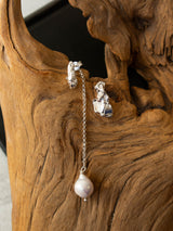 Hermione Pearl Dangle 2-in-1 Earrrings in Sterling Silver - We Thieves