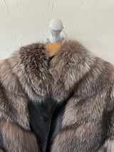 Vintage Crown Furs of Boston Leather Bomber Jacket Large - We Thieves