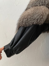 Vintage Crown Furs of Boston Leather Bomber Jacket Large - We Thieves