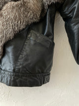 Vintage Crown Furs of Boston Leather Bomber Jacket Large - We Thieves