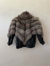 Vintage Crown Furs of Boston Leather Bomber Jacket Large - We Thieves