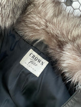 Vintage Crown Furs of Boston Leather Bomber Jacket Large - We Thieves