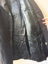 Vintage Leda Spain Bullskin, Leather, and Suede Long Coat M