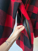 Vintage 1970s Woolrich Classic Red Buffalo Plaid Jacket Men's M