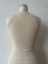 Vintage Missoni Cream Knit Sleeveless Dress S - We Thieves
