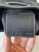 Vintage Coach Signature Black Logo Jacquard Bucket Bag - We Thieves