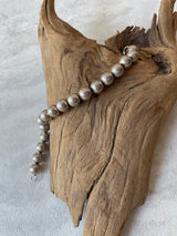 Vintage Sterling Silver Navajo Pearl Beaded Bracelet - We Thieves