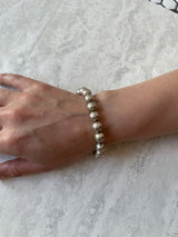 Vintage Sterling Silver Navajo Pearl Beaded Bracelet - We Thieves