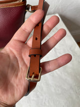 Vintage Dooney & Bourke Brick Red Pebbled Leather Handbag - We Thieves