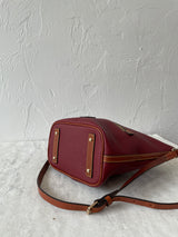 Vintage Dooney & Bourke Brick Red Pebbled Leather Handbag - We Thieves