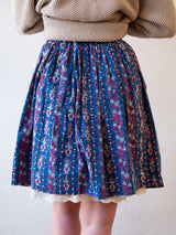 Vintage Wallach Handblocked Heart Paisley Folk Skirt XS/S - We Thieves