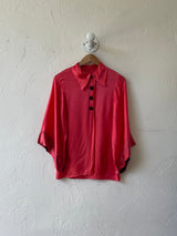Vintage 1930 Red Satin Bed Jacket Small to Medium - We Thieves