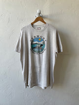 Vintage Vermont Heather Grey Loons Single-Stitch Graphic T-Shirt L/XL