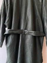 Vintage I.O.U. Long Green Leather Dolman Sleeve Coat M/L - We Thieves