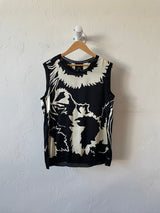 Rag & Bone x Liberty Sleeveless Black & White Printed Top M - We Thieves