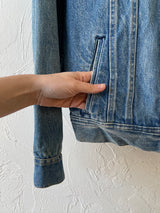 Vintage 80s Lee Riders PATD-153438 Denim Jacket 40L