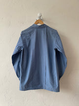 Vintage 80s Yves Saint Laurent Rive Gauche Lightweight Blue Jacket Jacket M (AS-IS)