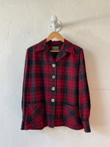 Vintage Pendleton Grey and Red Wool Coat S/M - We Thieves
