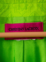 Vintage Lime Green Christian Lacroix Blazer M/L - We Thieves