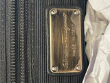 Vintage Salvatore Ferragamo Black Patent Leather Miss Vara Hobo Y2K