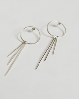 Solis Hoop Dangle Sterling Silver - We Thieves