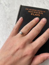 Vintage 14K Gold Diamond Engagement Ring Size 6