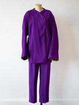 Vintage 1980s Adam Beal Reversible Purple/Green Wool Jacket M/L - We Thieves