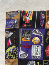 Vintage Nicole Miller Golf Square Silk Scarf Scarf - We Thieves