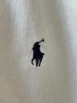 Vintage 90s Polo Ralph Lauren Lightweight White Cotton Twill Jacket S