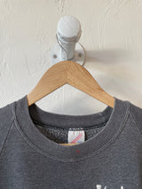 Vintage 80s Jerzees Grey Abstract Graphic Crewneck Sweatshirt S/M - We Thieves