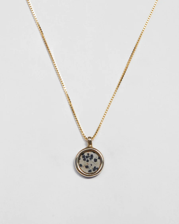 Mare Disc Necklace Dalmation Jasper - We Thieves