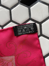 Vintage Hermes Fuschia Pink Effluves Silk Scarf - We Thieves