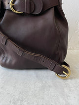 Vintage Coach Brown Leather Belted Soho Crossbody Bag