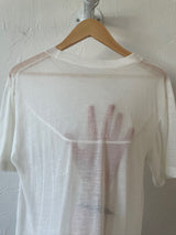 Vintage Thrashed & Sun Bleached White Palm Tree T-Shirt S - We Thieves