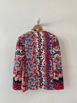 1960s Flower Power Blouse M