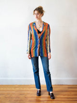 Vintage Krizia Silk Striped Blazer M/L - We Thieves