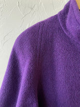 Vintage 80s Albert Nipon Purple Wool Coat Size 6 - We Thieves
