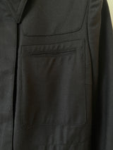 Vintage Calvin Klein Dark Navy Wool Zippered Blazer Jacket XS/S - We Thieves