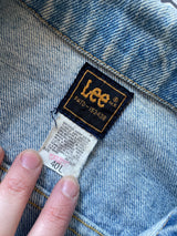 Vintage 80s Lee Riders PATD-153438 Denim Jacket 40L