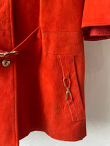 Vintage 1960s Orange Suede Cape S/M - We Thieves